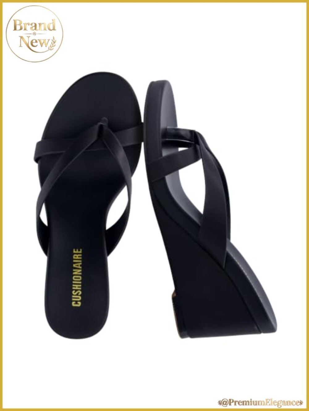 Women's Lightweight Slip-On Wedge Sandals with Crossover Strap